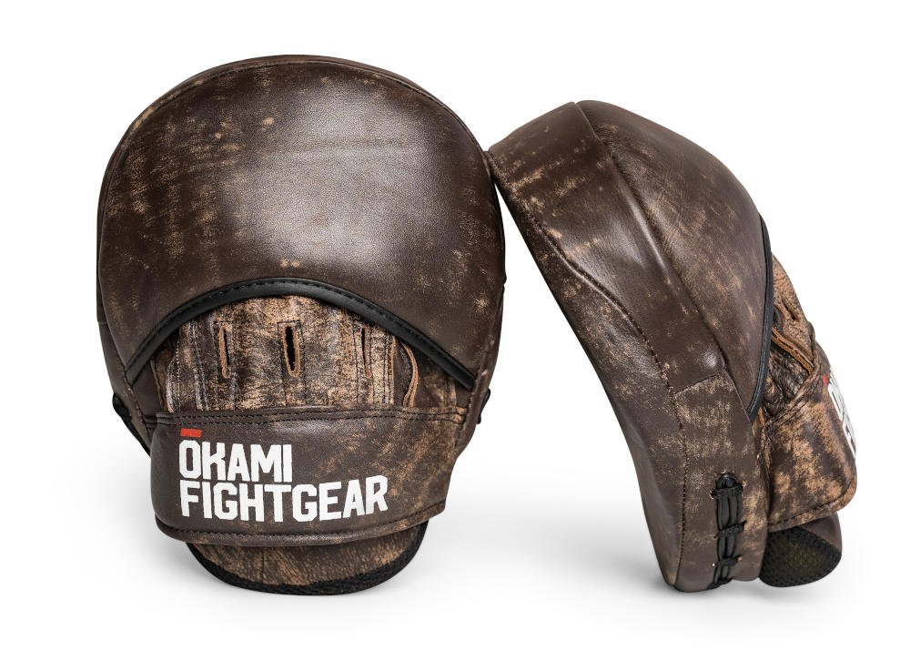 Preview: Okami fightgear Leder Boxpratzen Impact Pro